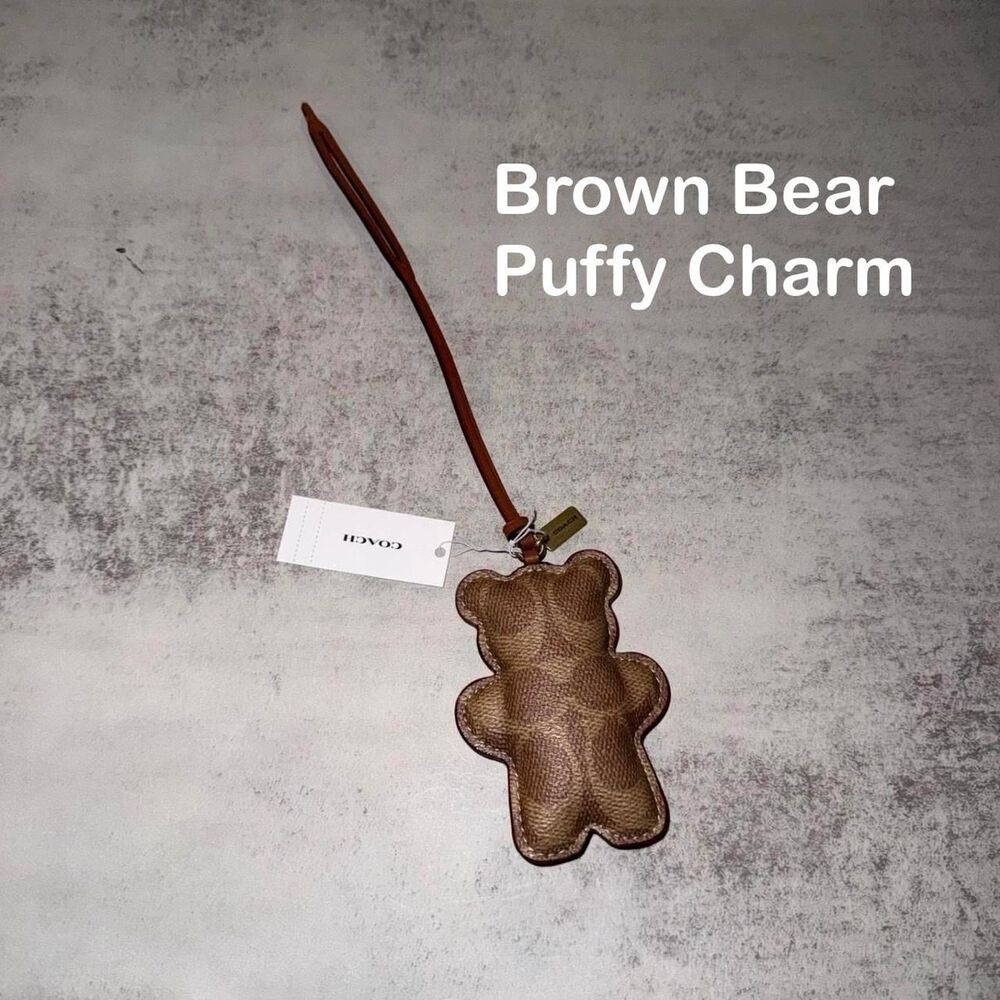 Brown Coach bear charm